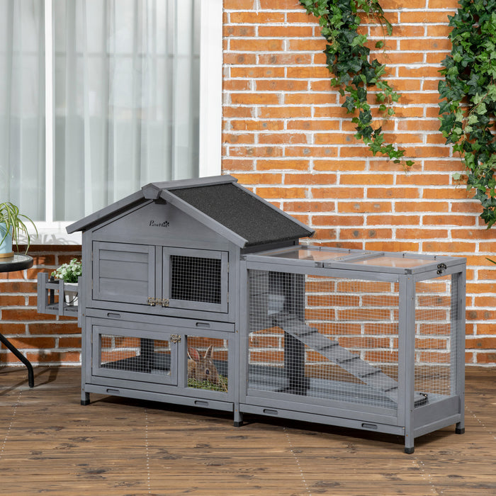 Clapier En Bois A Lapin Toit Ouvrant Boite De Rangement