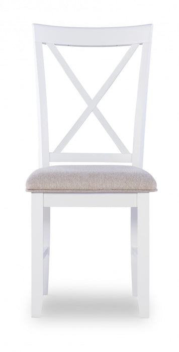 Chaise de salle à manger Jane en tissu brun - ensemble de 2