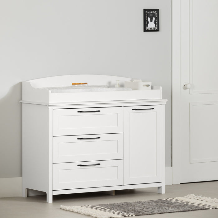 Daisie Table A Langer Avec Pourtour Amovible - Blanc Solide