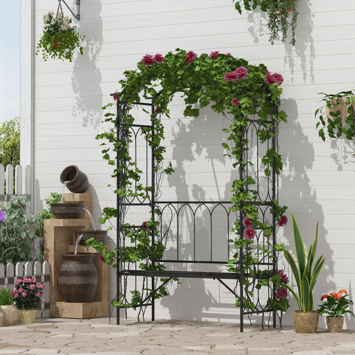 Arche De Jardin Feerique Outsunny De 80\" Avec Banc