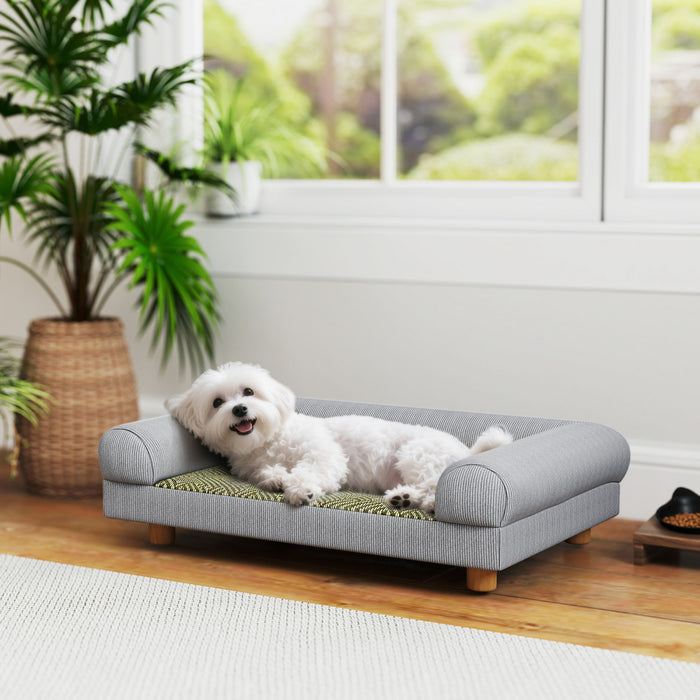 Lit Canape pour Chiens avec Pieds Solides pour Petits Chiens, Gris