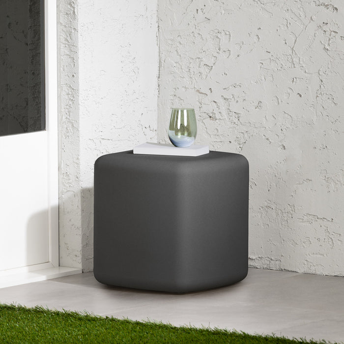 Table de fauteuil Dalya pour la terrasse - gris foncé