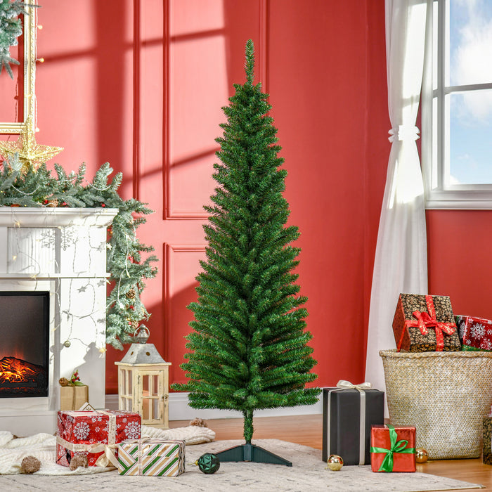 Homcom Arbre De Noel, Arbre De Noel Fin Avec Branches Realistes