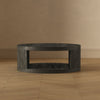 Alure Contemporary 36" Round Coffee Table in Charcoal | Table basse ronde contemporaine Alure 36" en charbon