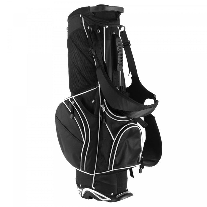 Costway Golf Stand Cart Bag Club W/6 Way Divider Carry Organizer Poches Stockage Noir