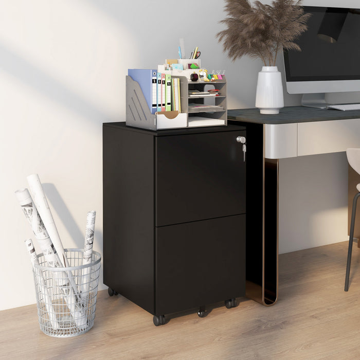 Vinsetto Classeur Vertical A 2 Tiroirs Pour Lettre A4 Format Legal