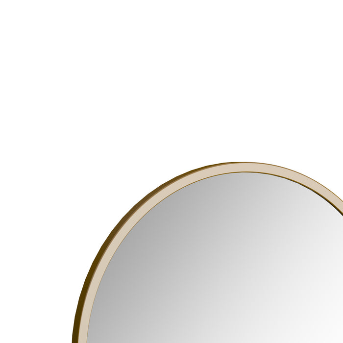 Joinery Miroir Rond Encadre de 28 Pouces Dore