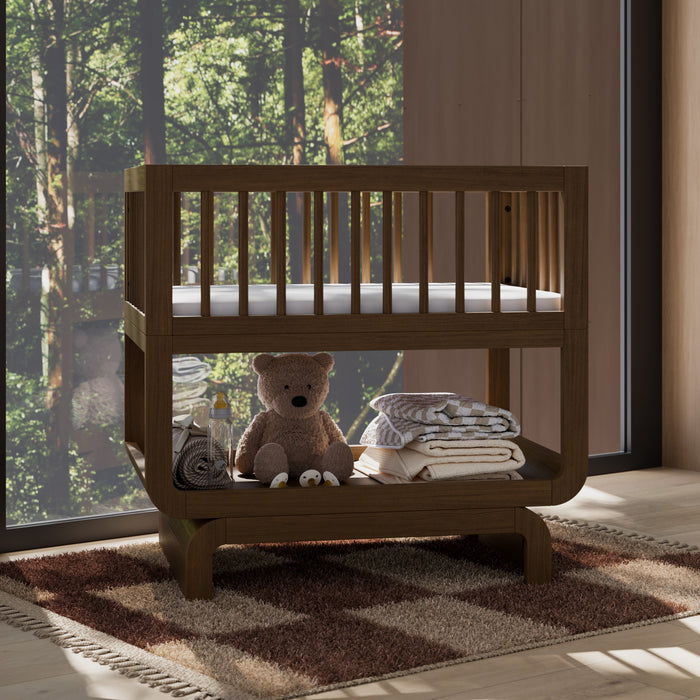 Storkcraft Santorini Berceau convertible 3-en-1 de luxe - Noisette