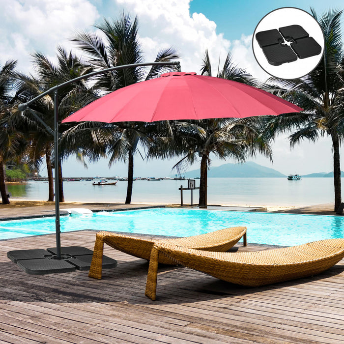 Outsunny - Poids de la base du parasol rempli d'eau ou de sable