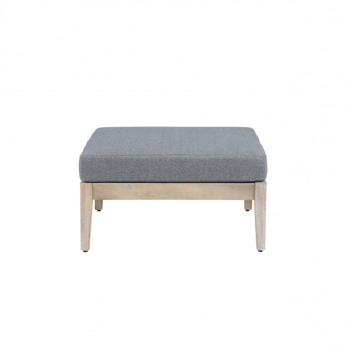 Pouf de terrasse Summerlyn en tissu pour l’intérieur et l’extérieur - naturel