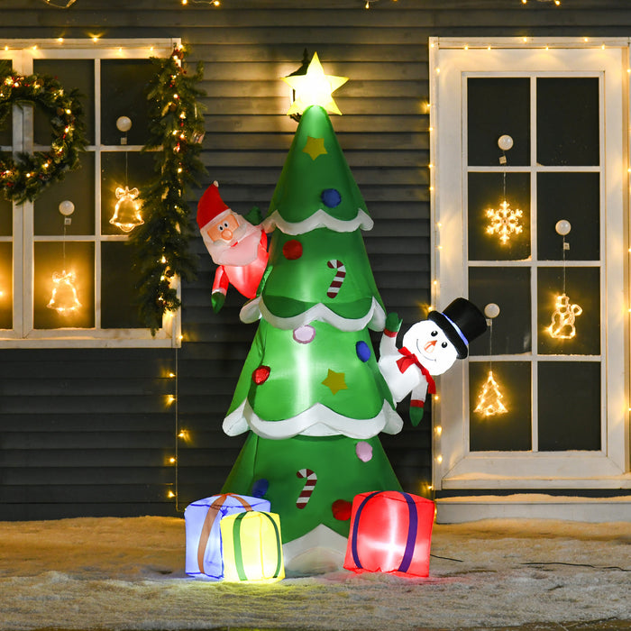 Homcom Arbre Gonflable De Noel Vert