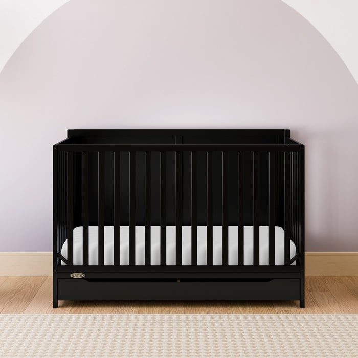 Graco Melrose Lit de bebe convertible 5-en-1 avec tiroir - Noir