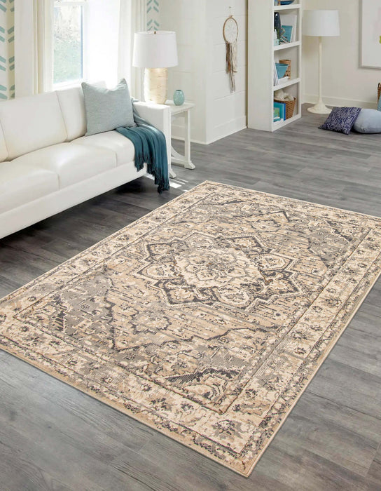Carpette Priya grise - 8 pi 0 po x 10 pi 0 po