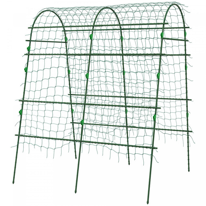 Outsunny Treillis De Jardin Pour Plantes Grimpantes, 6.8ft De Hauteur