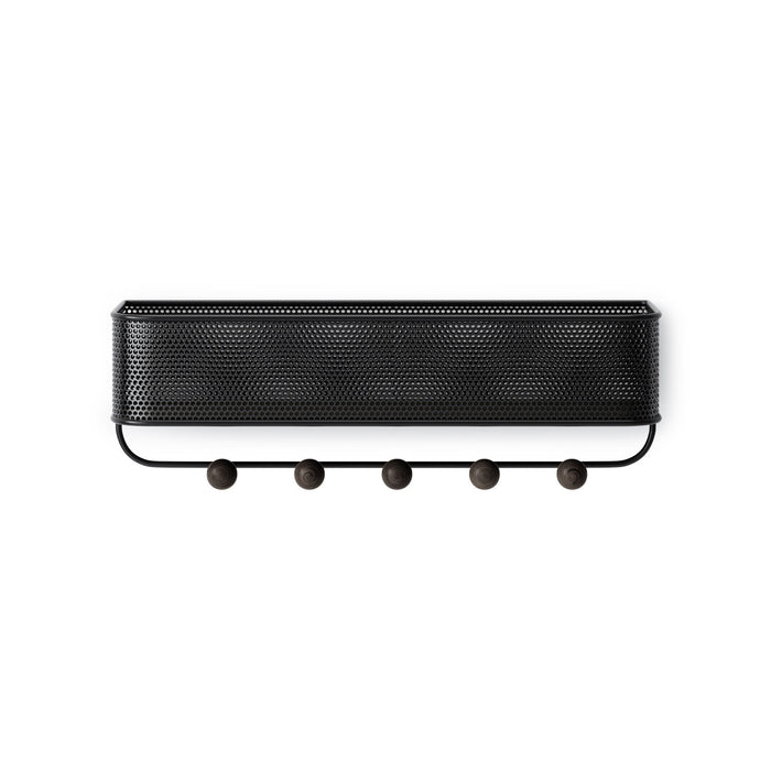 Crochets muraux d’organisation Estique de Umbra - noirs et noyer