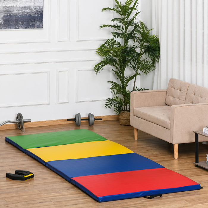 Tapis de gymnastique pliant Soozier, 122 × 305 × 5 cm, multicolore
