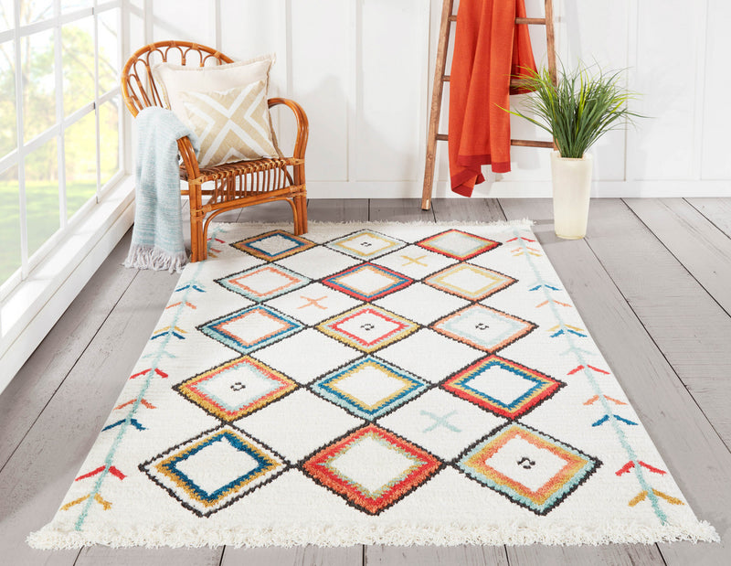 Tapis Contemporain Vivi 9'10\" x en Multi