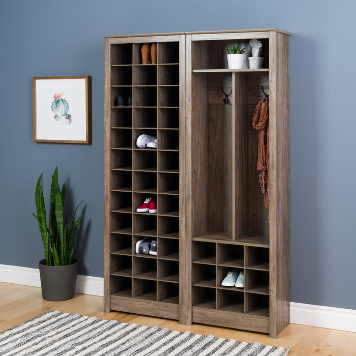 Support de rangement pour 36 paires de chaussures - gris délavé