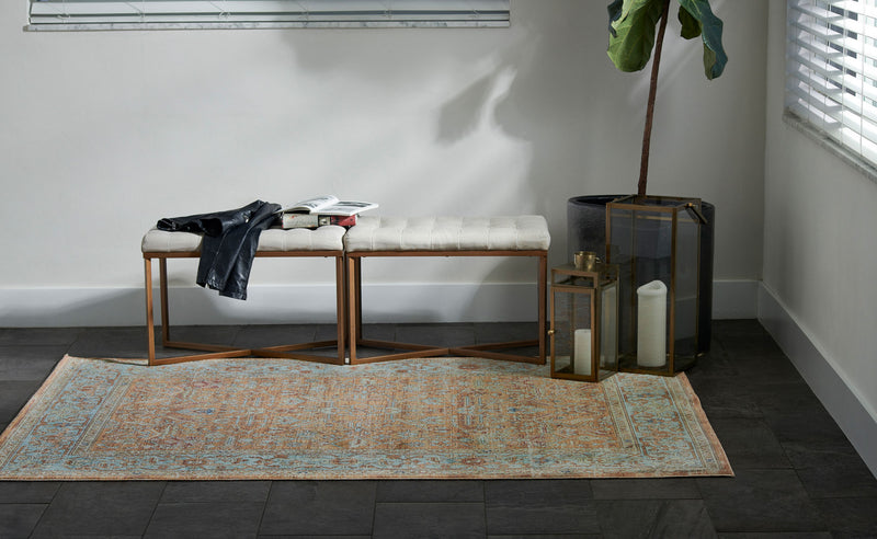 Tapis Traditionnel Hailey 7'10\" x 10'6\" en Orange