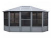 Gazebo Penguin Florence - Solarium 12x15 Toit d'acier