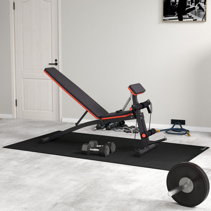 Soozier Banc de musculation pliable et reglable pour halteres