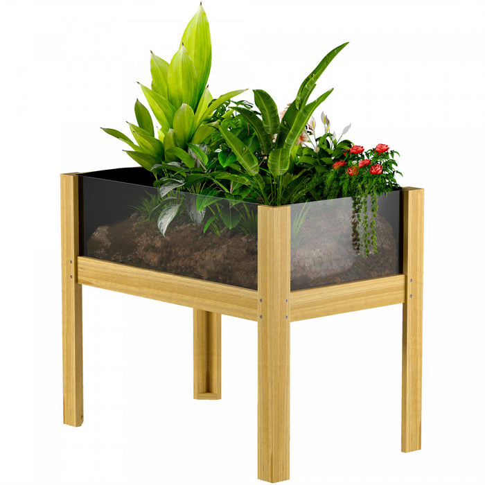 Outsunny Jardiniere surelevee d'exterieur en bois, 29,5\" x 18,1\" x 23,8\"
