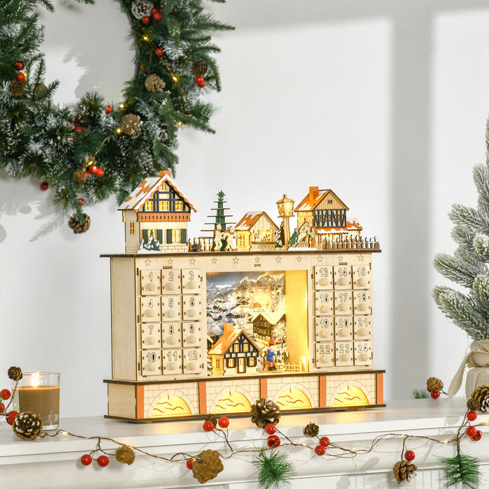 Homcom Calendrier De L'avent De Noel