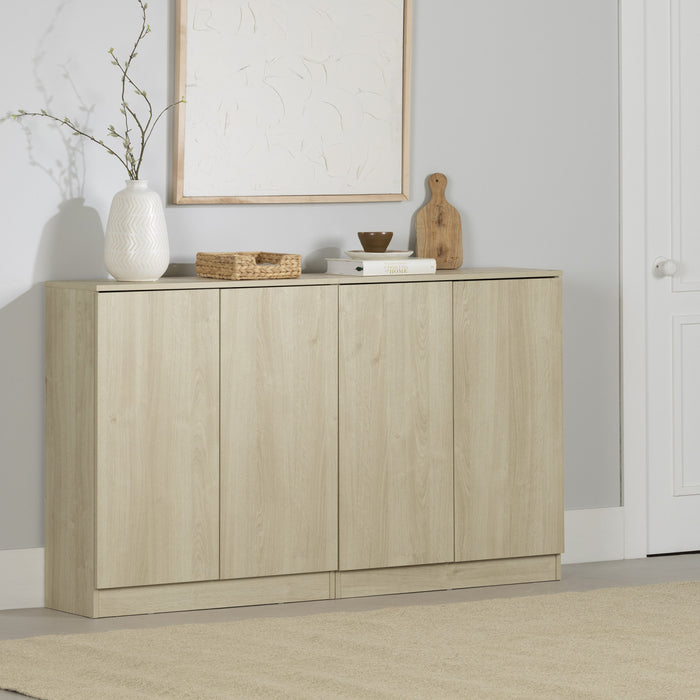 Arum Ensemble De 2 Buffets Avec 2 Portes Chene Blanchi, De Meubles South Shore