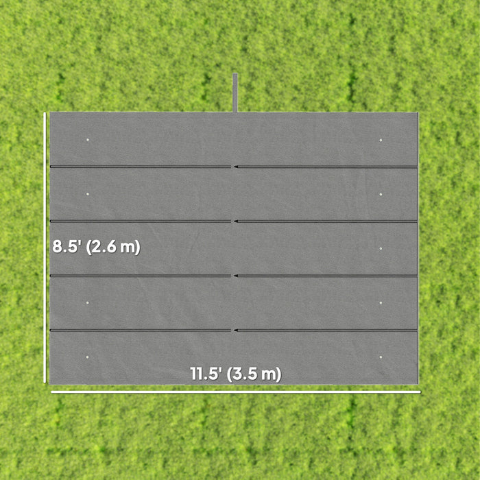 Outsunny Couverture de Remplacement pour Pergola de 13,1'x9,8', gris clair
