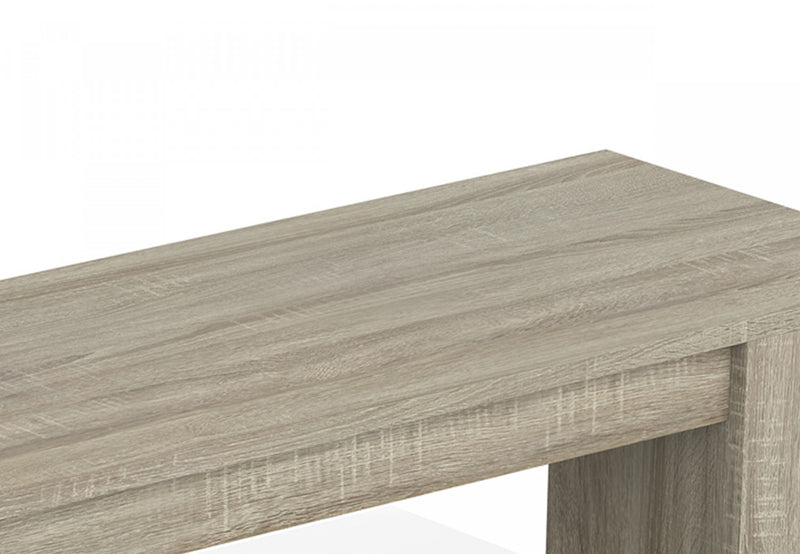 Meuble pour téléviseur de 55 po avec 2 tablettes et verre trempé - taupe foncé