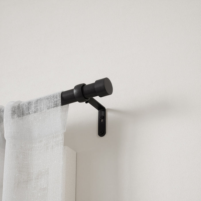  Tringle à rideaux extensible Cappa de Umbra noir mat de 1 po - 36 po à 66 po