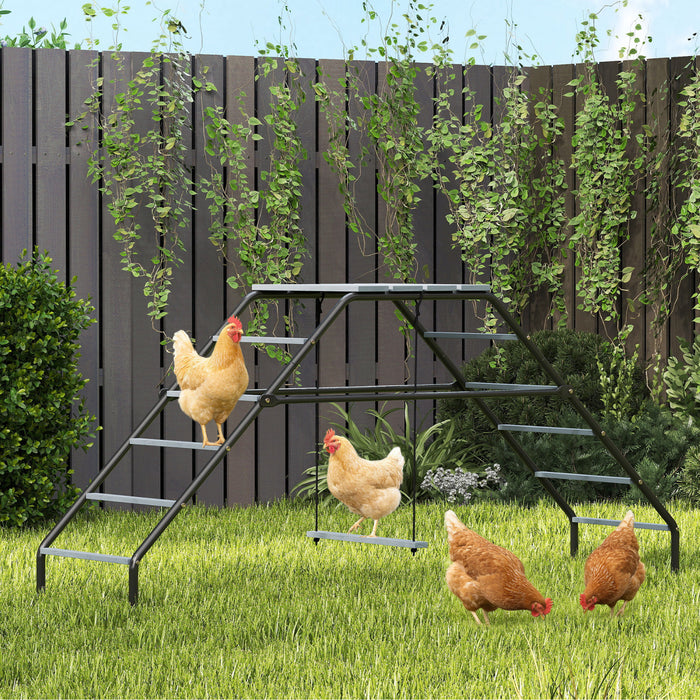 Perchoirs pour poules avec balancoire, ideal pour une ferme de jardin