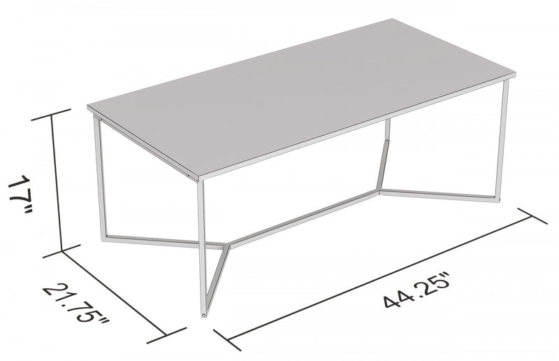 Table à café de 44 po - marbre avec métal doré