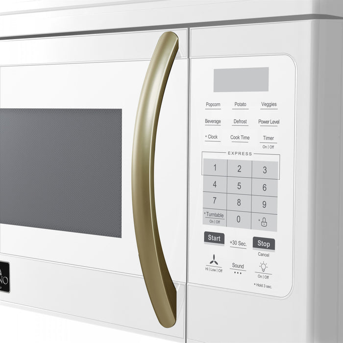 Four a micro-ondes Scalo 30 pouces,au-dessus de la cuisiniere, blanc, 1,6 pi³ - FOTR3007-30WHT