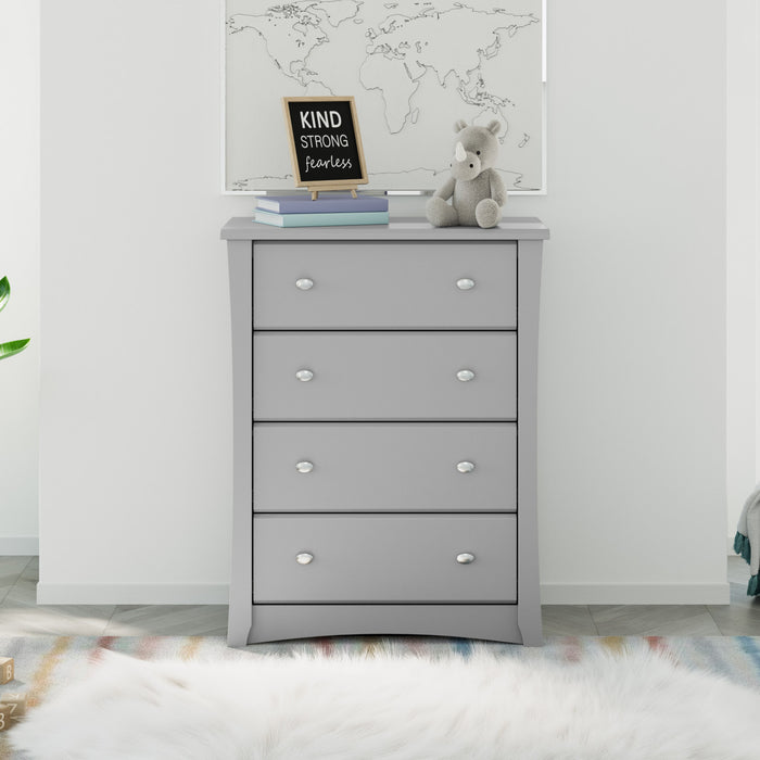 Storkcraft Crescent 4 Commode a tiroirs - Gris galet
