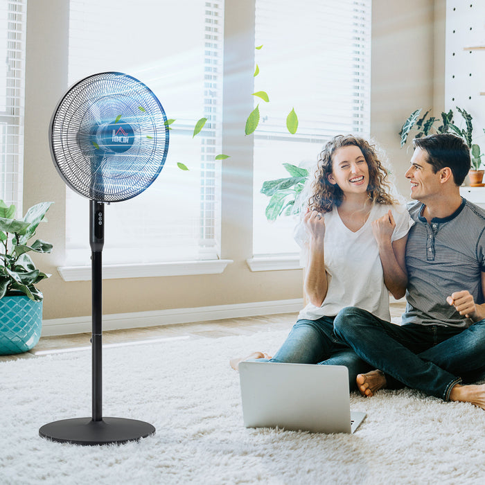 Homcom Ventilateur Sur Pied Avec 3 Modes Et 3 Vitesses