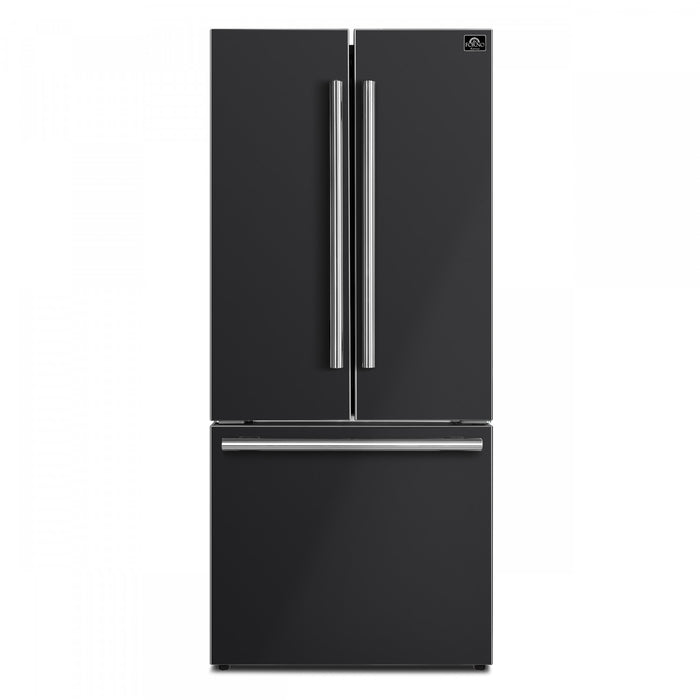 Refrigerateur Espresso Gallipoli de 30 po a portes francaises, noir, 17,5 pi³ – FFFFD1974-31BLK