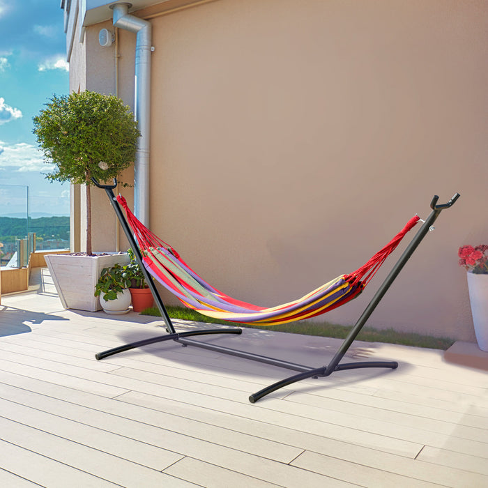 Outsunny Hamac De Jardin Avec Support Et Sac Transport