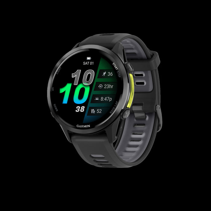 Montre Intelligente Garmin Forerunner 970 47 Mm, Amoled, Titane Gris Carbone, Suivi De Fitness Gps, Course, Triathlon, Autonomie De 15 Jours