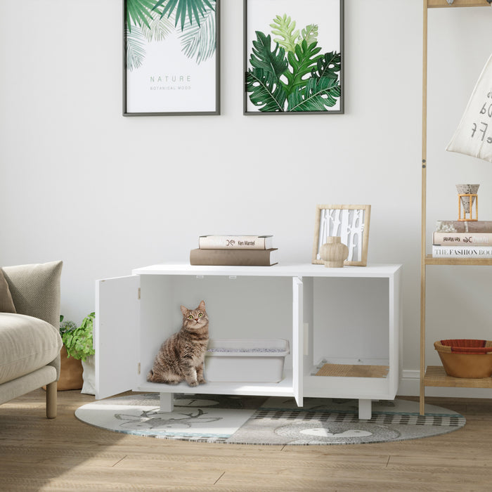 Portes Magnetiques Scratcher Blanc