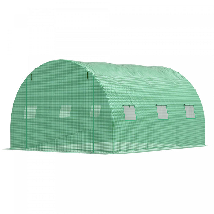 Outsunny Serre Polytunnel, Serre Tunnel De Jardin Exterieur
