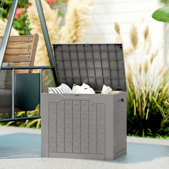 Outsunny Coffre de terrasse, coffre de patio etanche et resistant aux UV