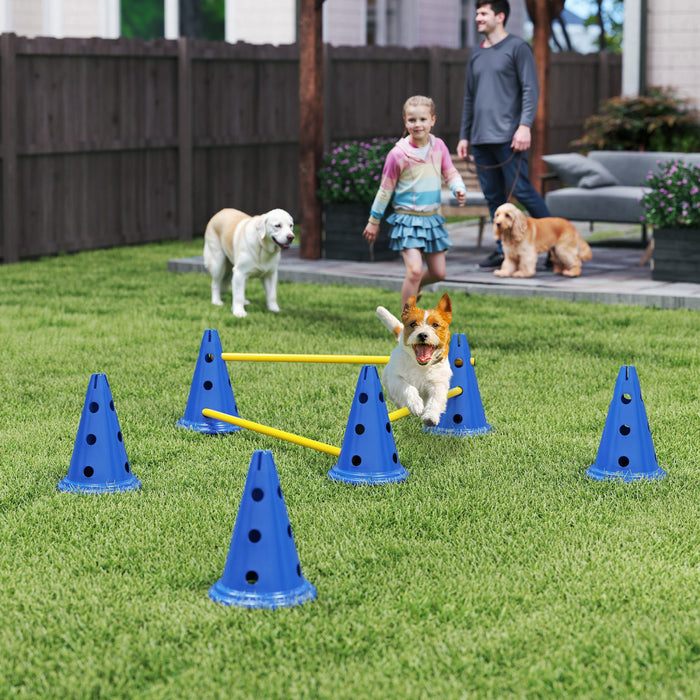 Ensemble d'Agilite pour Chiens, Kit d'Entrainement Ajustable