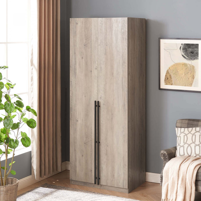 Armoire moderne Lee 32\" en gris rustique
