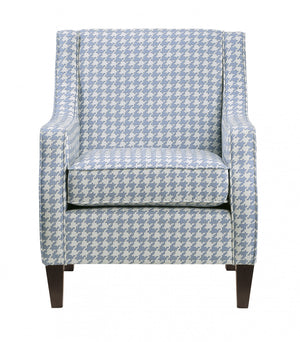 Fauteuil Beagle En Tissu A Motif Bleu