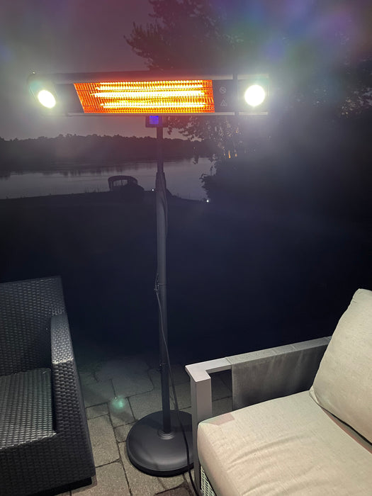 Radiateur de terrasse électrique à DEL et à infrarouge Energ+ - HEA-218CSLR
