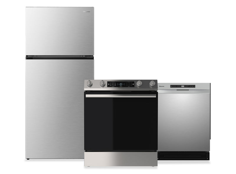  Ensemble de 3 électroménagers Hisense pour la cuisine - acier inoxydable - HI05KPK3