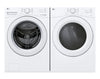 Laveuse à chargement frontal à très grande capacité de 4,5 pi3 et sécheuse électrique de 7,4 pi3 avec AI Sensor DryMD de LG - blanches