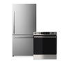  Ensemble de 2 électroménagers Hisense pour la cuisine - titane et acier inoxydable - HI08KPK2