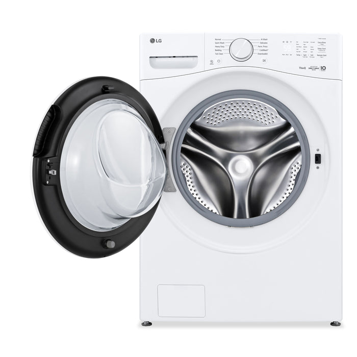 Laveuse LG à chargement frontal à très grande capacité de 5,2 pi3 avec lavage avec IA - blanche - WM3420CW